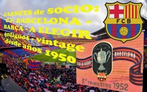 Varios CARNETS SOCIO: C.F. BARCELONA - BARÇA - A ELEGIR antiguos desde años 1950 - Imagen 1 de 59