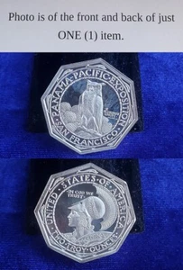 San Francisco Panama Pacific Exposition Octagonal 2 Oz .999 Fine Silver 241180 - Bild 1 von 1