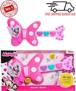 Minnie Bow-Tique Rockin' Gitarre, offiziell lizenziertes Kinderspielzeug ab 3 Jahren - NEU - Bild 1 von 5