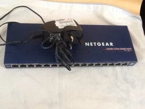 Netgear ProSafe GS116 v2 16-Port Gigabit Switch- NOT FULLY FUNCTIONAL - Picture 1 of 8