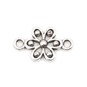 10 x Conector Joyería Flor 17x10mm - Imagen 1 de 3