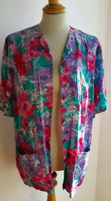 Mandy Marsh Vintage short sleeve top and skirt self fabric buttons UK size 12  - Image 1 of 4