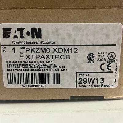 Eaton PKZM0-XDM12, XTPAXTPCB.  KIT PARA PKZM0, Nuevo Foto 1 de 4