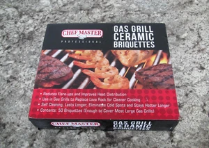 Nuovo Chef Master 05004CM Mr BBQ 06000Y Grill a Gas Bricchetti Ceramica Spedizione Gratuita - Foto 1 di 4