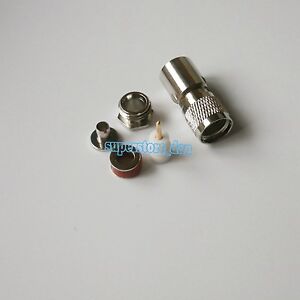 1Pcs mini UHF miniUHF male plug clamp For RG58 LMR195 RG142 Cable RF connector