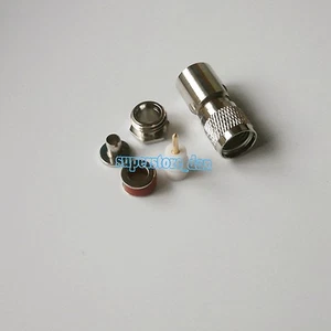 1Pcs mini UHF miniUHF male plug clamp For RG58 LMR195 RG142 Cable RF connector - Picture 1 of 10