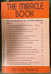 The Miracle Book by Oral Roberts Vintage Paperback First Edition 1st Print 1973 - Picture 1 of 7