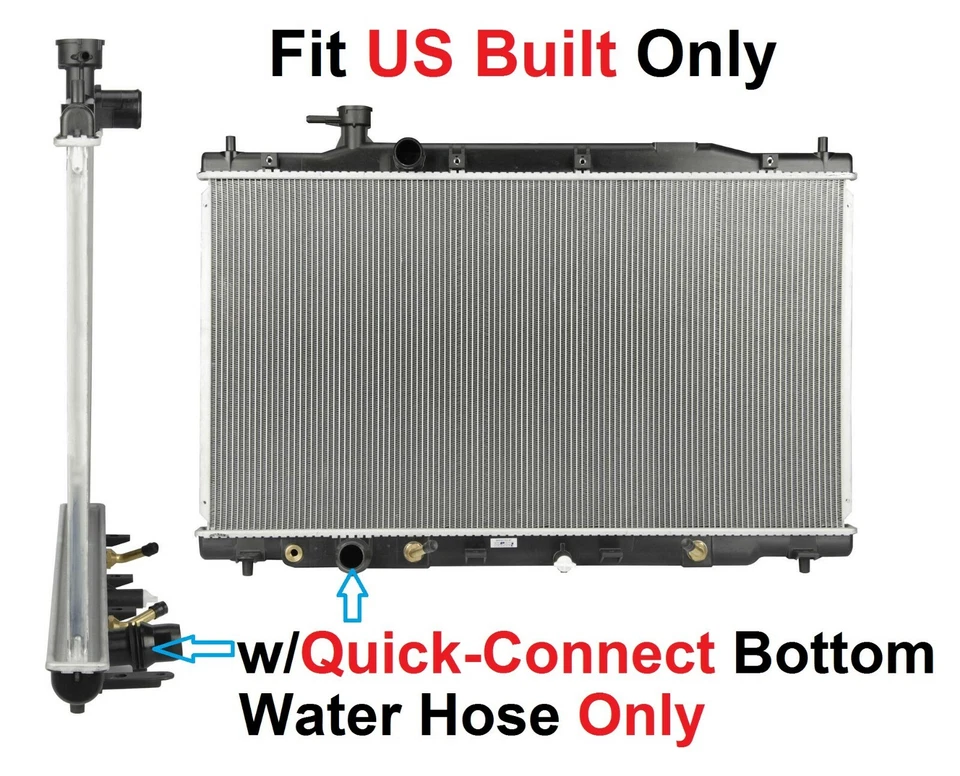 RADIATOR 13031 Fits 2007-2009 HONDA CR-V 2.4L L4 US-Built ONLY Foto 1 de 1
