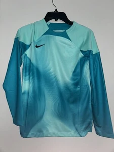 NIKE KIDS GOAL KEEPER DRI FIT JERSEY SMALL NWT $80 TEAL - Picture 1 of 3