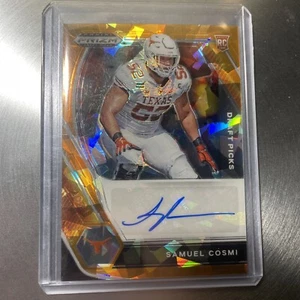 2021 PRIZM GOLD CRACKED ICE PRIZM AUTO AUTOGRAPH SAMUEL COSMI ROOKIE CARD - Picture 1 of 2