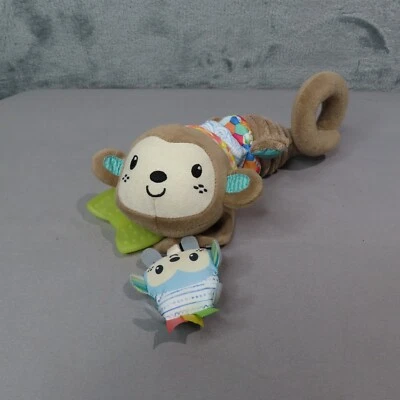 INFANTINO Go Gaga Monkey Musical Pull Down Teething Toy Teether Plush Jungle - Изображение 1 из 4