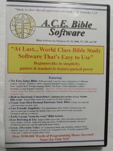 Software ACE Bible Study KJV SEALED Windows 95 98 2000 NT ME XP Greek NT Reina - Picture 1 of 12