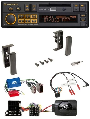 Pioneer DAB Lenkrad USB Bluetooth Autoradio für Audi A3 A4 A6 99-00 Aktivsystem - Bild 1 von 4