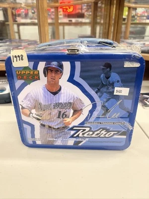 Cubierta de lonchera de béisbol 1998 cubierta superior retro MLB nueva sellada rara Jeter Foto 1 de 4