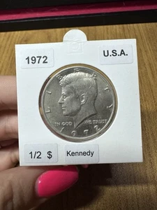 MONETA STATI UNITI KENNEDY 1/2 DOLLARO 1972 NN - Foto 1 di 2