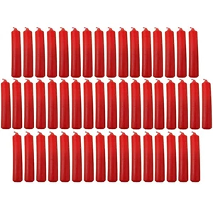 Red German Christmas Pyramid Candles 50 Count 14mm diameter Made in Germany - Picture 1 of 5