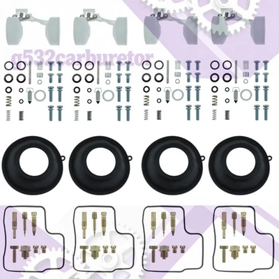 HONDA V45 MAGNA 700 VF750S VF750F Carburetor Repair DIAPHRAGM FLOAT Kit-US - Изображение 1 из 4
