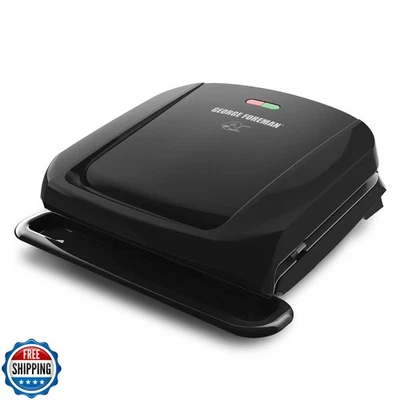 George Foreman 4-Serving Removable Plate Electric Grill and Panini Press, Geo - Image 1 of 4