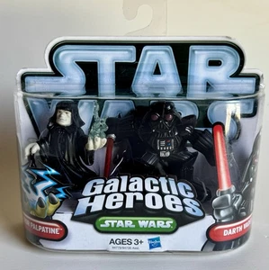 Hasbro Star Wars Galactic Heroes Emperor Palpatine & Darth Vader 2-Pack Figures - Picture 1 of 4