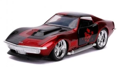 JADA TOYS, CHEVROLET Corvette Stingray ZL-1 1969 HARLEY QUINN, échelle 1/32, ... - Photo 1/2