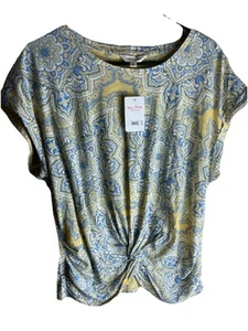 Camisa para mujer Lucky Brand nueva con etiquetas - Talla grande - Corbata delantera - - Imagen 1 de 7