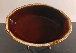 Vintage Casserole Dish McCoy '7070 USA'  Brown Glaze About 9" x 6" - Picture 1 of 9
