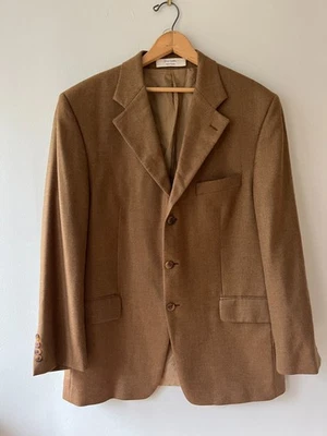 Chaqueta Abrigo Deportivo John W Nordstrom X Loro Piana Para Hombre Marrón Cachemira 42R Foto 1 de 4