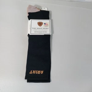 Ariat Men's Cool Max Boot Socks Size 10-13 Black - Picture 1 of 6