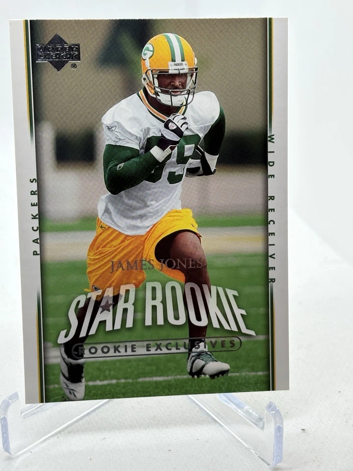 2007 Upper Deck - Star Rookie James Jones Packers San Jose State Football - Image 1 of 1
