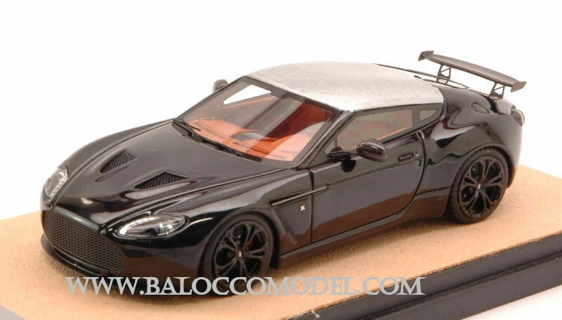 TECNOMODEL TMDMI52AQ ASTON MARTIN V12 ZAGATO 2012 BLACK W/ALUMINIUM ROOF ED.LIM. - Image 1 of 1