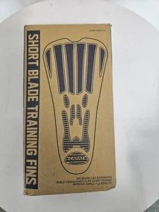 CAPAS Swim Training Fins Comfortable Silicone Lap Short Blade Grey Size L Large - Picture 1 of 10