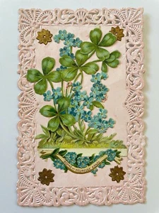 Ancienne Carte postale fantaisie Bonne année Trèfle - Bild 1 von 1