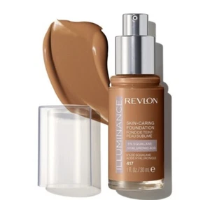 Revlon Illuminance Skin Caring Liquid Foundation 417 Warm Caramel - Picture 1 of 12