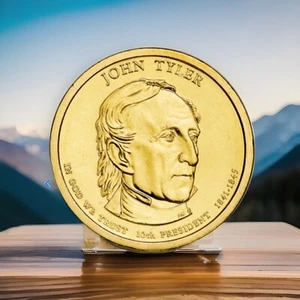 2009-P John Tyler Presidential $1 Dollar Coin US Mint FREE SHIPPING - Picture 1 of 7