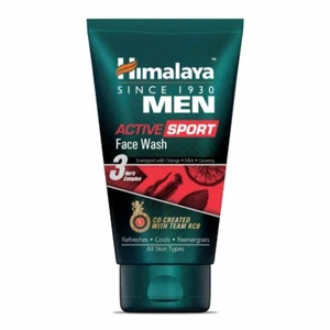 Him MEN Active Sport Face Wash Refreshes Cool Reenergises Orange - Mint -Ginseng - Picture 1 of 4