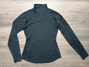 Arcteryx Top 1/4 Zip Base Layer Womens Small Black EUC active performance wear - Picture 1 of 6