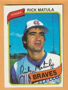 Rick Matula Atlanta Braves 1980 Topps #596 Wharton Texas 13J - Bild 1 von 2