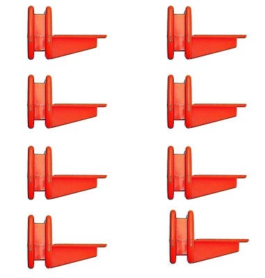 Pack Of 8 Bricklayers  Corner Line Blocks, L Shaped Brick Laying String Brickies - Image 1 of 3