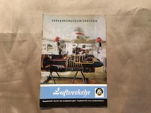 Broschur Verkehrsmuseum Dresden, Luftverkehr, Begleitheft Ausstellung, DDR 1979 - Picture 1 of 3