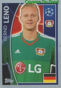 321 BERND LENO GERMANY BAYER 04 LEVERKUSEN STICKER CHAMPIONS LEAGUE 2016 TOPPS - Picture 1 of 1