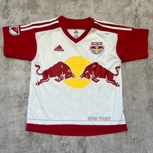 2014-15 Adidas New York Red Bulls home jersey in white and red - Picture 1 of 5