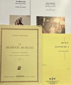EN IRLANDA, DOS PIEZAS, 24 MOMENTI MUSICALI, y GYMNOPEDIA Nº 1. fl & pia. #138 - Imagen 1 de 10