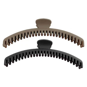2pcs Hair Claw Clip For Long Hair Curved Long Slim Hair Clip Side Hairpin - Picture 1 of 14