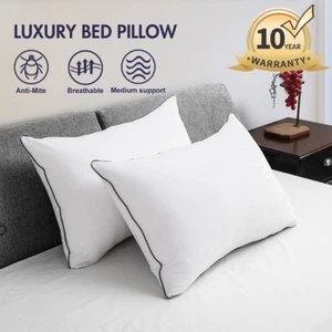 Orthopedic Pillow Sleeping Neck Support Breathable Soft Machine Washable Pillows - Picture 1 of 14