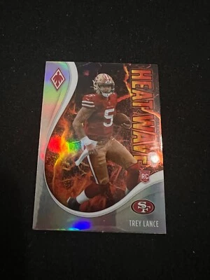 2021 Panini Phoenix Heat Wave #15 Trey Lance ROOKIE RC 49ers - Image 1 of 2