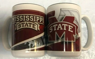 Mississippi State Bulldogs 15oz 2 Tone Sublimated Coffee Mug SET OF 2 - Image 1 of 2