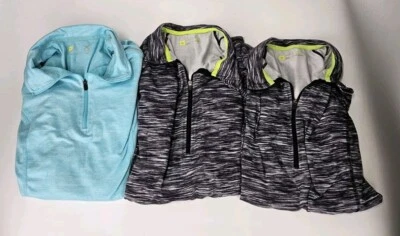 Lote Pullover para Correr Xersion 1/2 Cremallera Calce Ajustado Para Mujer M Largo Negro Gris Azul Foto 1 de 4