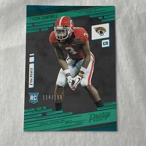 Tyson Campbell Prestige Panini 267 2021-22 Jaguars Rookie Rc Green 114/199 - Picture 1 of 2