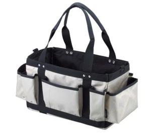 TRUSCO WORKER'S TOOL BAG BEIGE COLOR 8 POCKETS (450x260x250mm) TC-450-BG - Picture 1 of 3