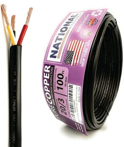 20 AWG Stranded PVC Electrical Wire - 100 Ft Copper Cable for LED & Automotive - Picture 1 of 9